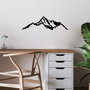 Wallity Mountain - 9 Escultura de pared de metal Negra